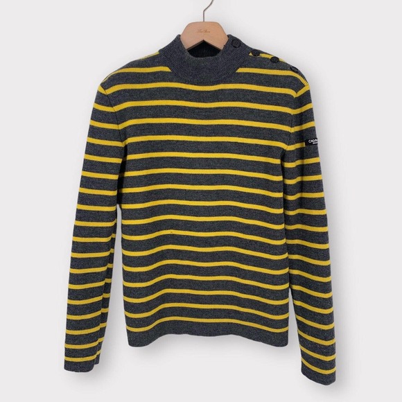 Calvin Klein 205W39NYC Breton Stripe Crew Knit Sweater S *FLAWED* - Picture 2 of 16